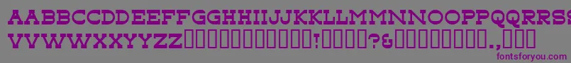 Tonky Font – Purple Fonts on Gray Background