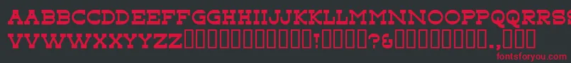Tonky Font – Red Fonts on Black Background