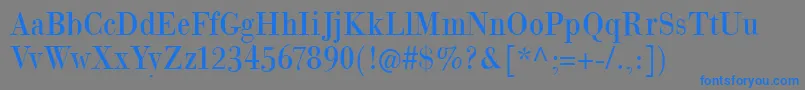 Giambattistavspetit Font – Blue Fonts on Gray Background