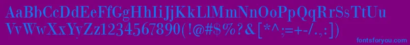 Giambattistavspetit Font – Blue Fonts on Purple Background