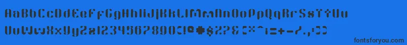Шрифт TwitchRc – чёрные шрифты на синем фоне