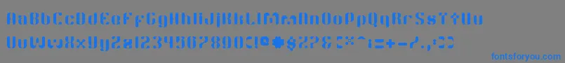 TwitchRc Font – Blue Fonts on Gray Background