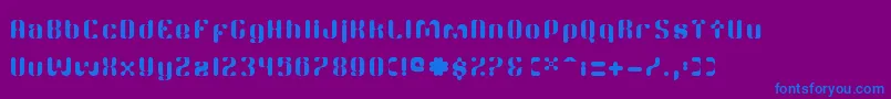 TwitchRc Font – Blue Fonts on Purple Background