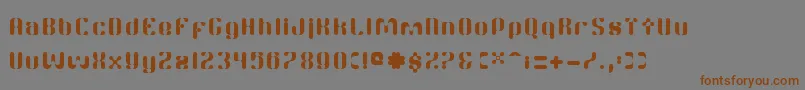 TwitchRc Font – Brown Fonts on Gray Background