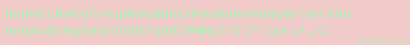 TwitchRc Font – Green Fonts on Pink Background