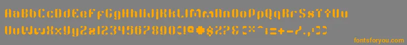 TwitchRc Font – Orange Fonts on Gray Background