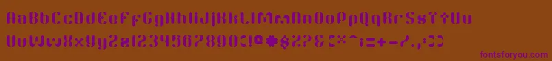 TwitchRc Font – Purple Fonts on Brown Background