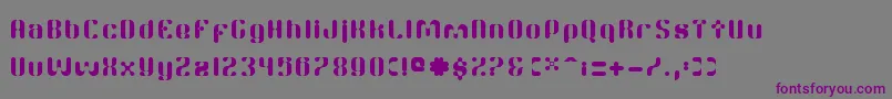 TwitchRc Font – Purple Fonts on Gray Background