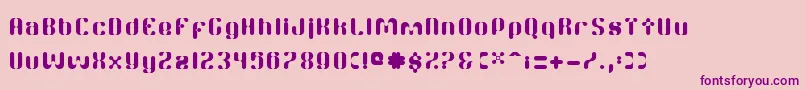 TwitchRc Font – Purple Fonts on Pink Background