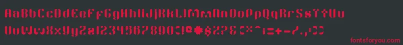 TwitchRc Font – Red Fonts on Black Background