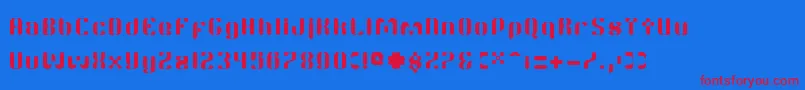 More about TwitchRc Font TwitchRc Font – Red Fonts on Blue Background