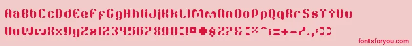 TwitchRc Font – Red Fonts on Pink Background