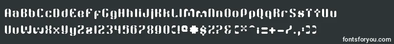 Шрифт TwitchRc – белые шрифты на чёрном фоне