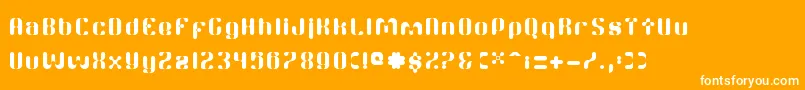 TwitchRc Font – White Fonts on Orange Background