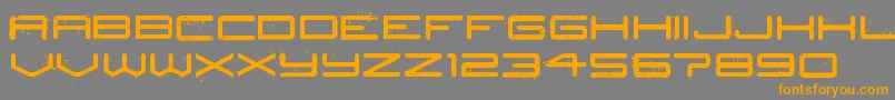 CarCrash Font – Orange Fonts on Gray Background