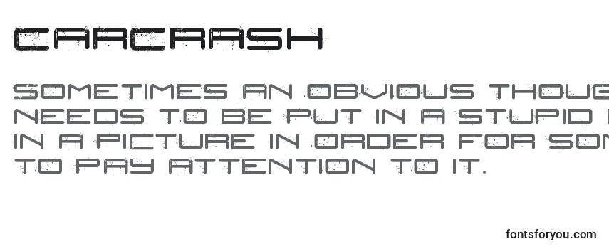 Review of the CarCrash Font