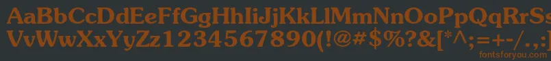 SouvenirstdDemi-fontti – ruskeat fontit mustalla taustalla