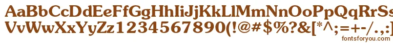 Шрифт SouvenirstdDemi – коричневые шрифты