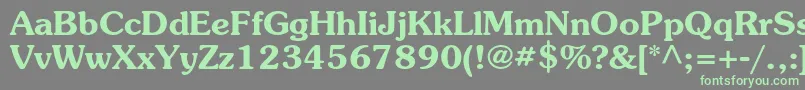 SouvenirstdDemi-fontti – vihreät fontit harmaalla taustalla
