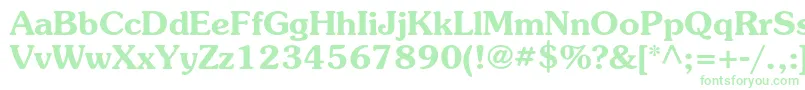 SouvenirstdDemi-Schriftart – Grüne Schriften auf weißem Hintergrund