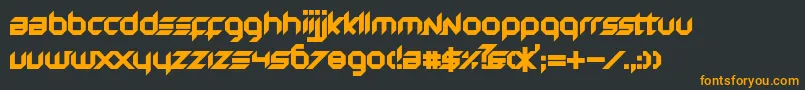 DirtyPrincess Font – Orange Fonts on Black Background