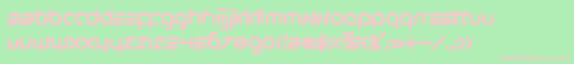 DirtyPrincess Font – Pink Fonts on Green Background