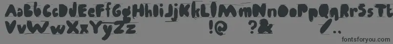 Antibalon Font – Black Fonts on Gray Background