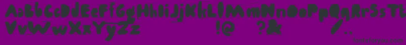 Antibalon Font – Black Fonts on Purple Background