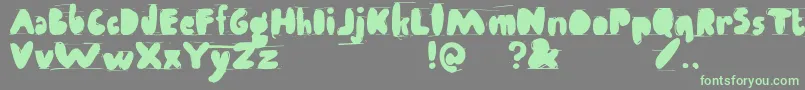 Antibalon Font – Green Fonts on Gray Background