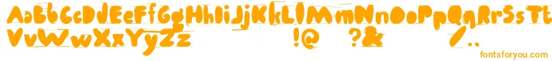Antibalon Font – Orange Fonts on White Background