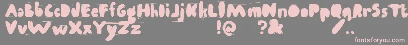 Шрифт Antibalon – розовые шрифты на сером фоне