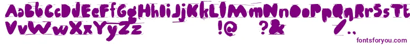 Antibalon Font – Purple Fonts on White Background