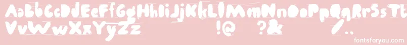 Antibalon Font – White Fonts on Pink Background