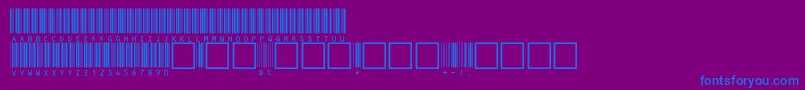 C39hrp72dltt Font – Blue Fonts on Purple Background