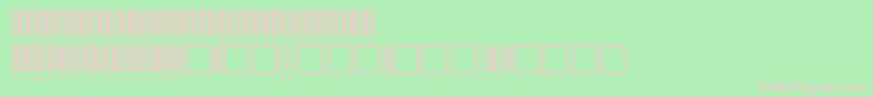 フォントC39hrp72dltt – 緑の背景にピンクのフォント