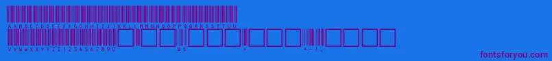 C39hrp72dltt Font – Purple Fonts on Blue Background