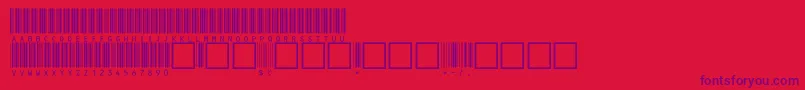 C39hrp72dltt Font – Purple Fonts on Red Background