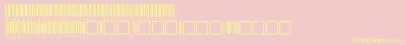 C39hrp72dltt Font – Yellow Fonts on Pink Background