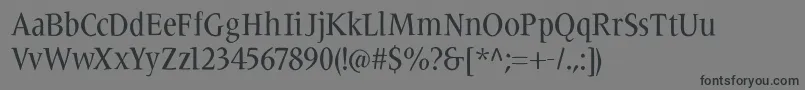 Carissma Font – Black Fonts on Gray Background