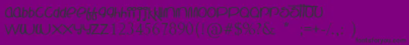 TheMockingBird Font – Black Fonts on Purple Background