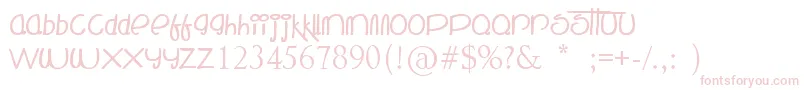 TheMockingBird Font – Pink Fonts on White Background