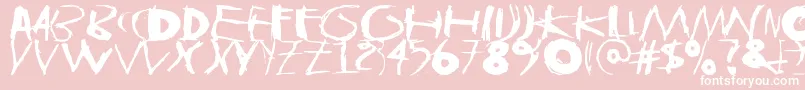 TasapainoaistiIsoフォントについての詳細 フォントTasapainoaistiIso – ピンクの背景に白い文字