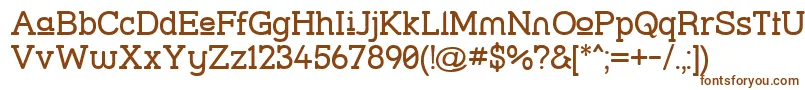 Шрифт Strslup – коричневые шрифты на белом фоне