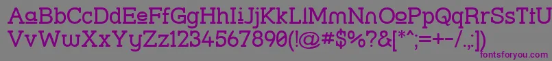 Strslup Font – Purple Fonts on Gray Background