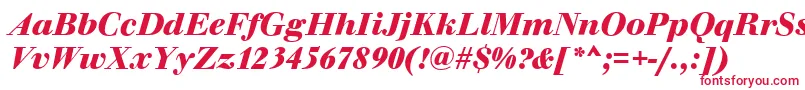 WalbaumOriginalBolditalic Font – Red Fonts