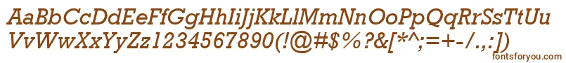 Шрифт AstuteSsiItalic – коричневые шрифты