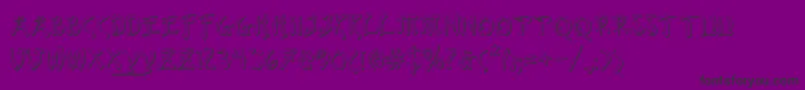 Bushidos Font – Black Fonts on Purple Background