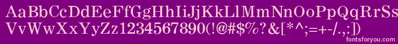 C795RomanRegular-Schriftart – Rosa Schriften auf violettem Hintergrund