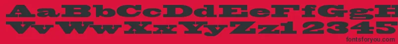 Wantedposterssk Font – Black Fonts on Red Background