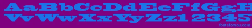 Wantedposterssk-fontti – siniset fontit violetilla taustalla